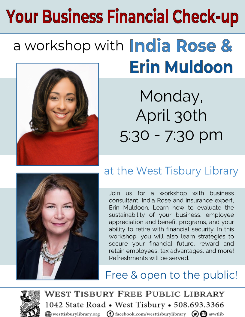 Your Business Financial Check-up: Workshop with India Rose & Erin Muldoon