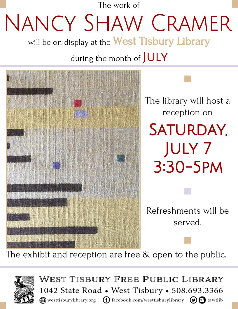 Art Reception: Nancy Shaw Cramer