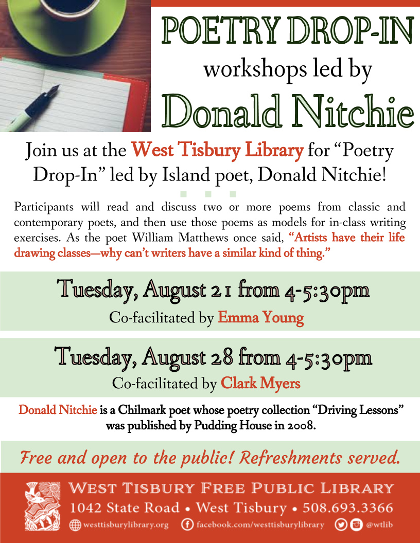 Poetry Drop-In w/ Donald Nitchie