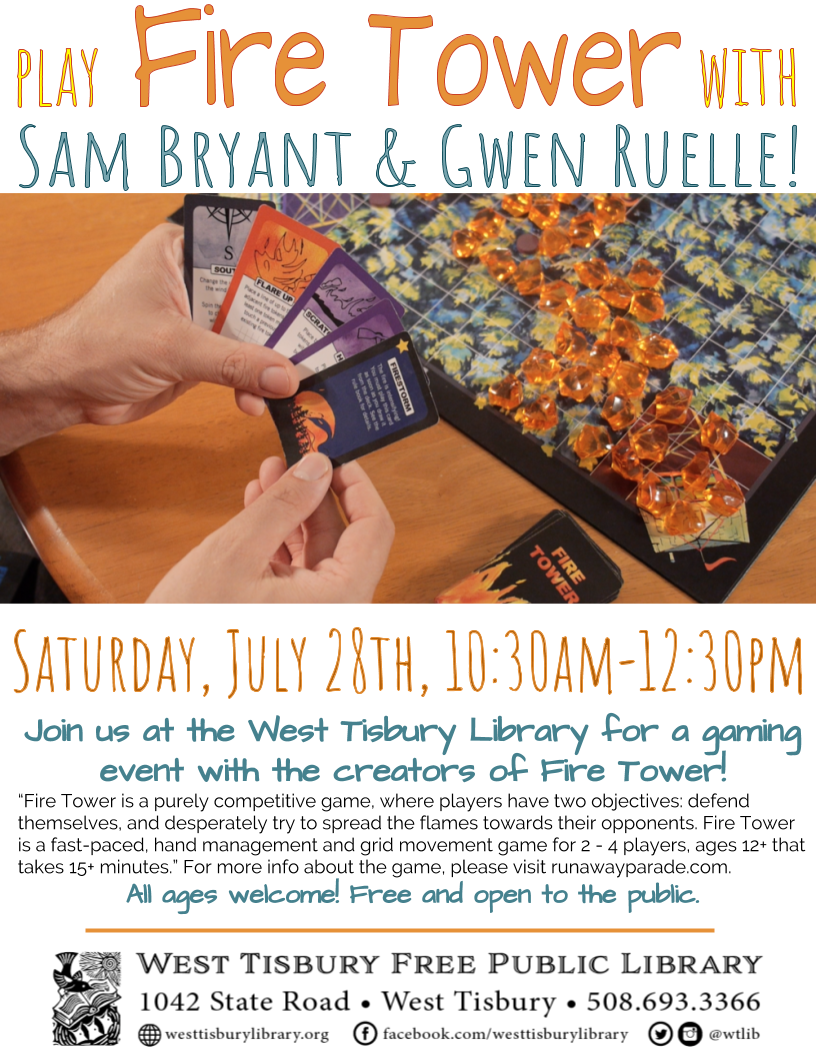 Play Fire Tower with Sam Bryant and Gwen Ruelle!