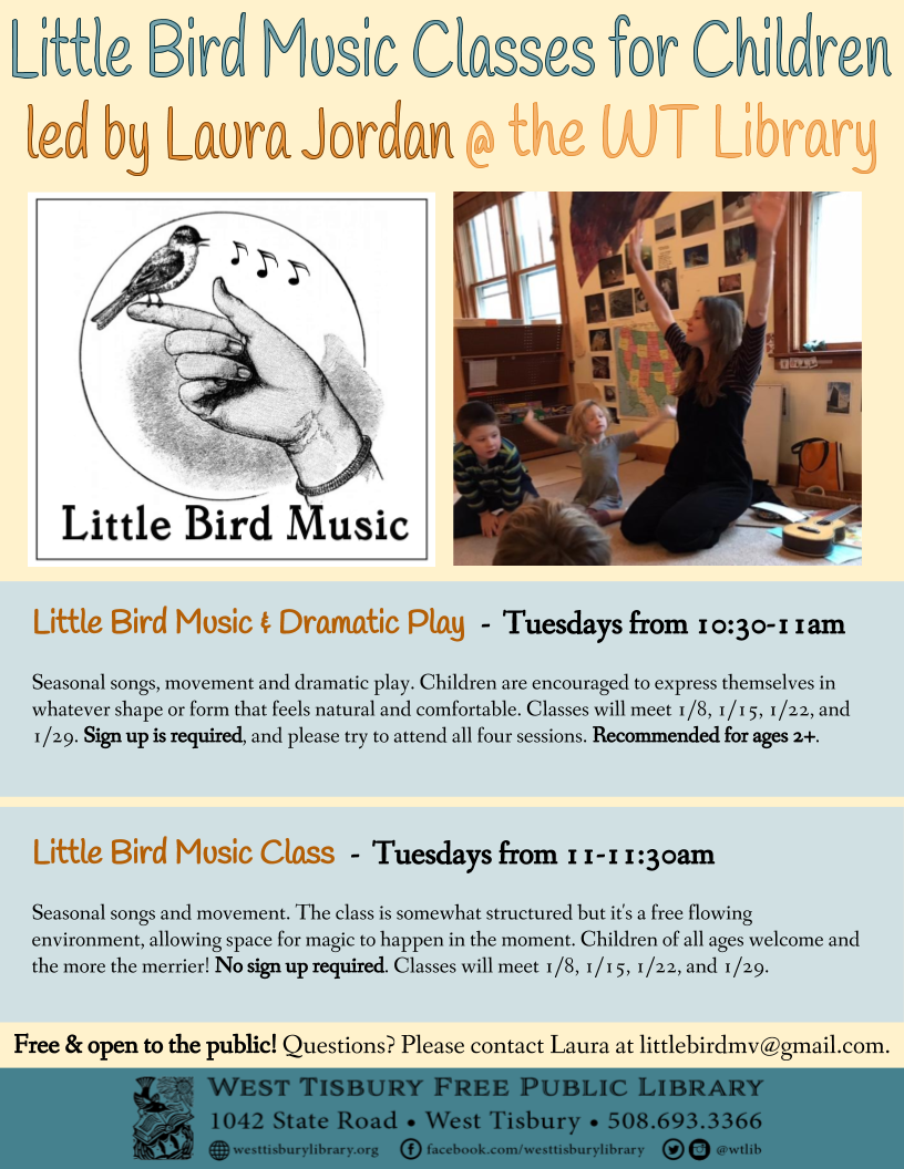 Little Bird Music & Dramatic Play for ages 2+
