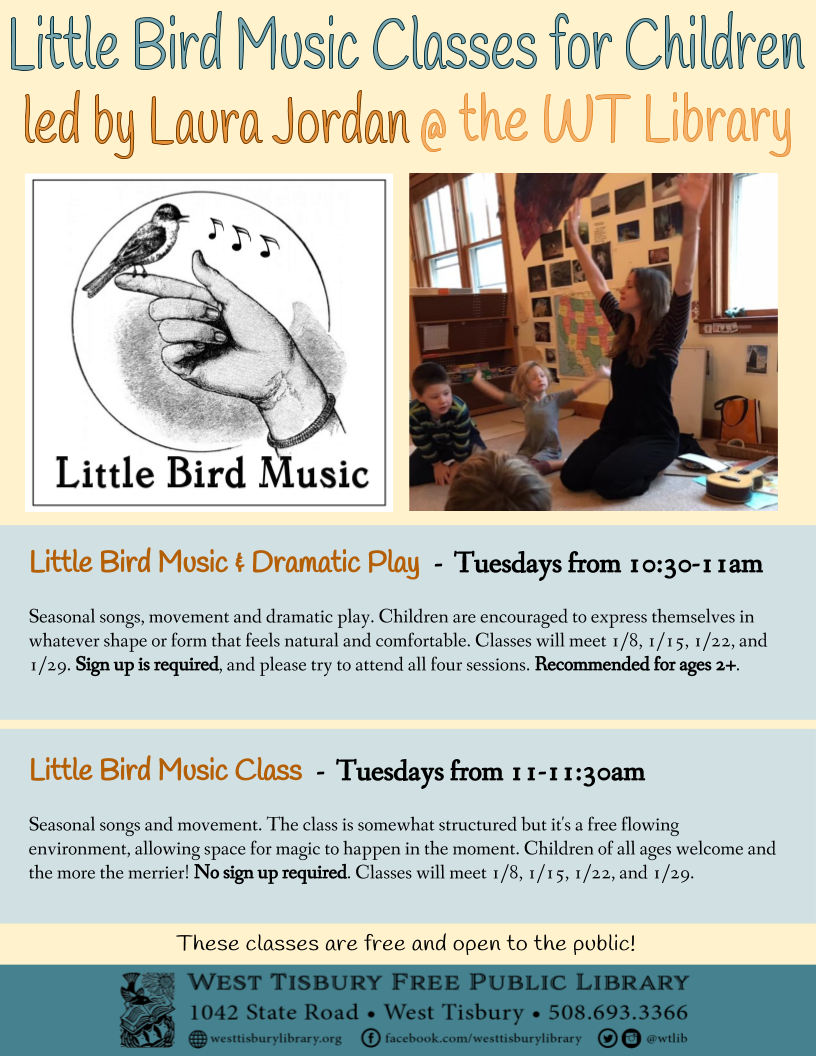Little Bird Music & Dramatic Play for ages 2+