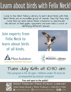 Learn about birds with Felix Neck!
