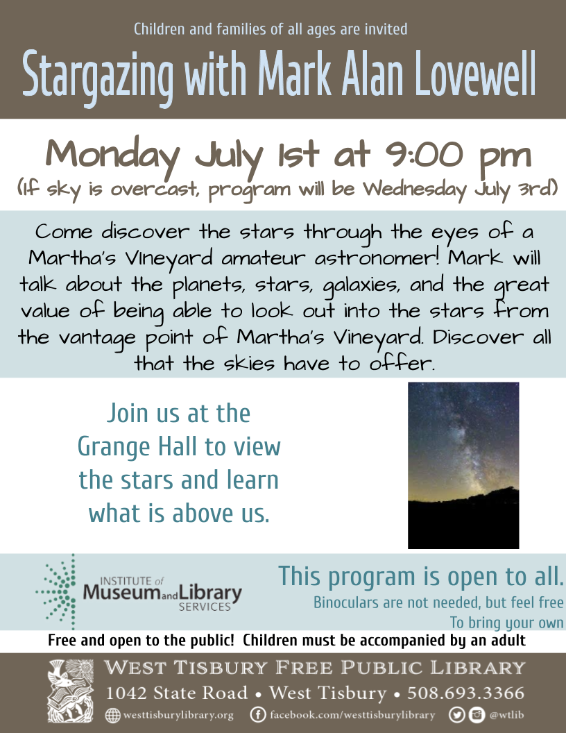 Stargazing at the Grange with Mark Alan Lovewell