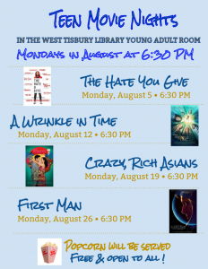 August Teen Movie Nights