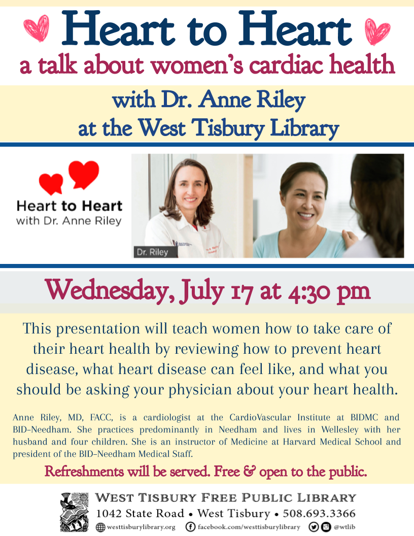 Heart to Heart: A Talk with Dr. Anne Riley