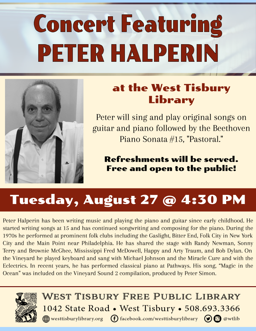 Concert Featuring Peter Halperin