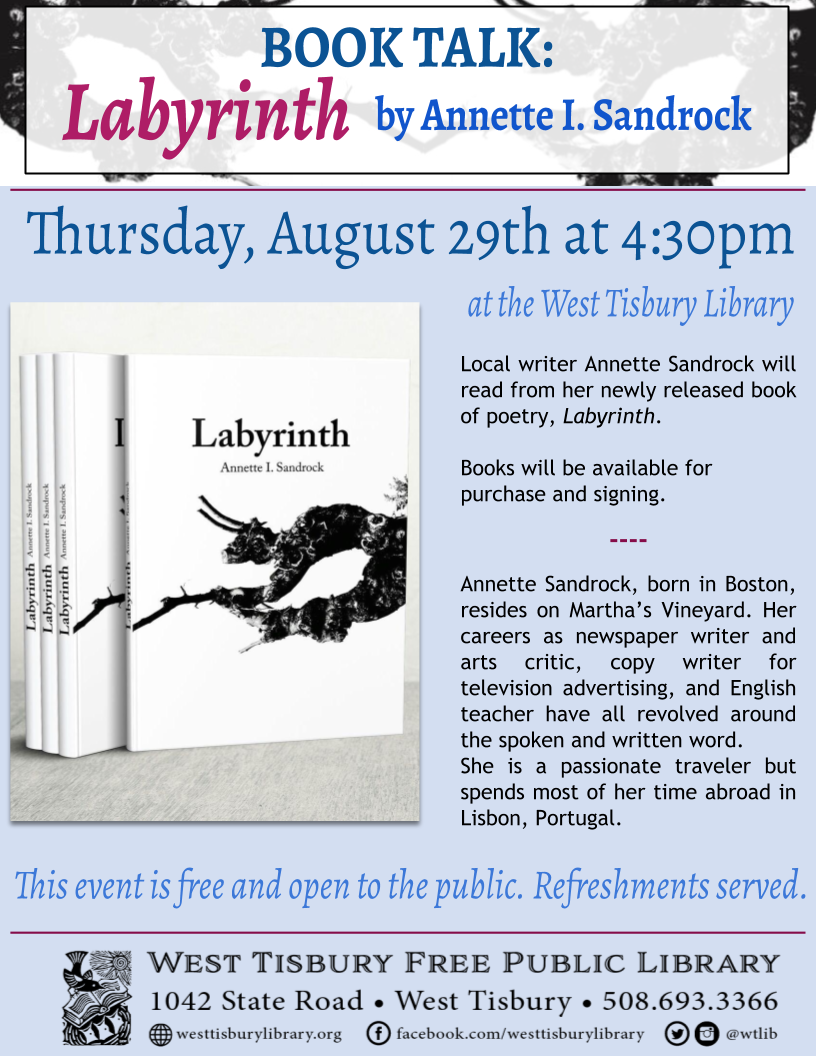 Book Talk with Annette Sandrock: Labyrinth