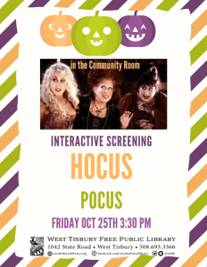 Interactive screening of Hocus Pocus