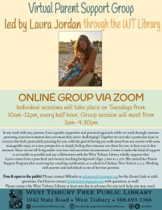 ONLINE Parent Support Group with Laura Jordan