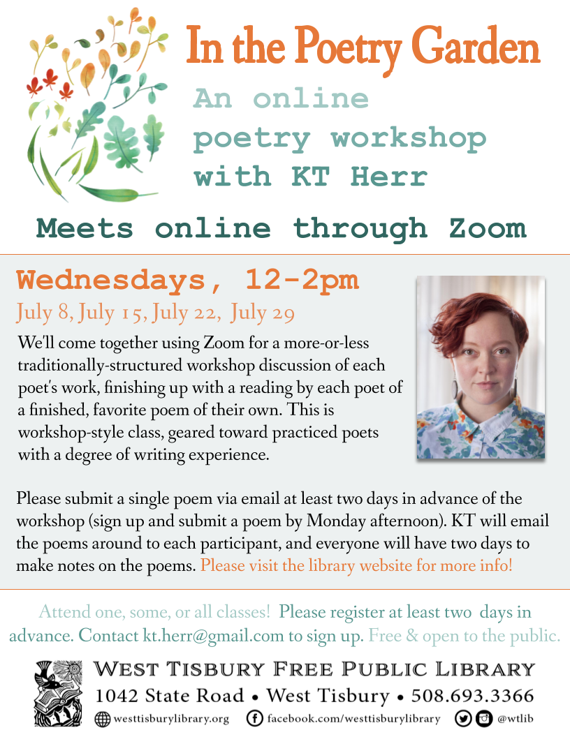 In the Poetry Garden: An Online Poetry Workshop