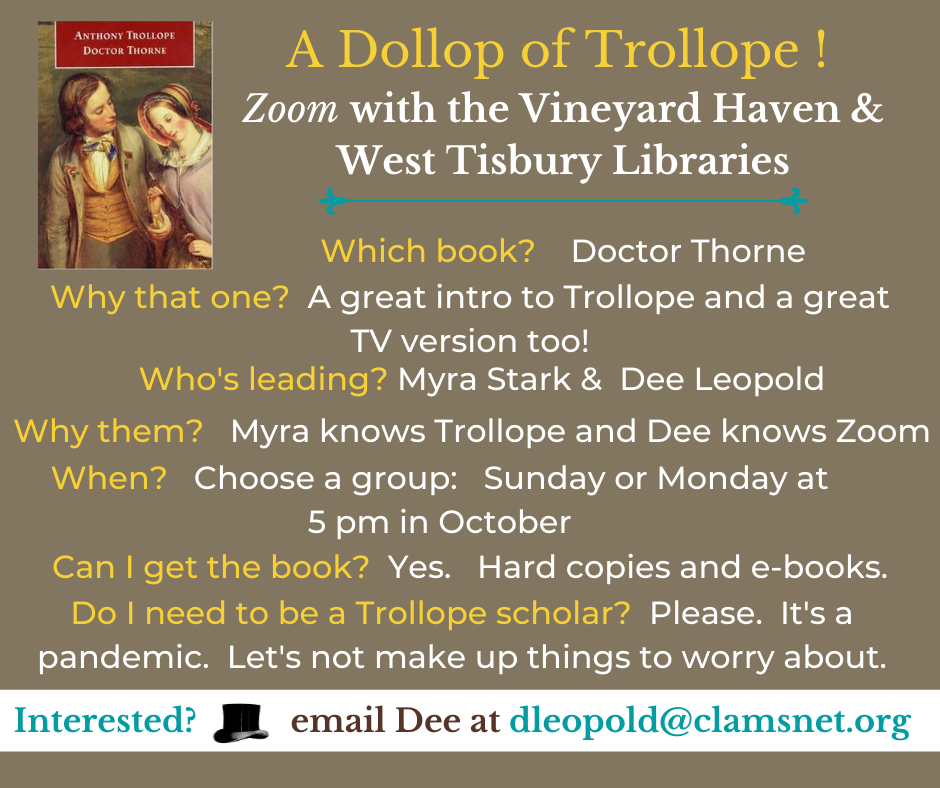 Online Book Group: A Dollop of Trollope!