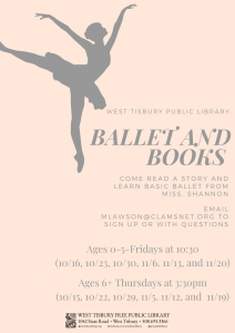 Virtual Ballet and Books (0-5)