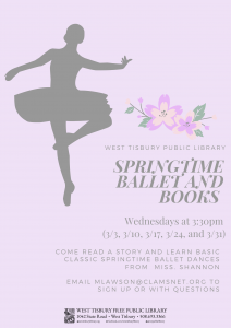 Virtual Springtime Ballet and Books