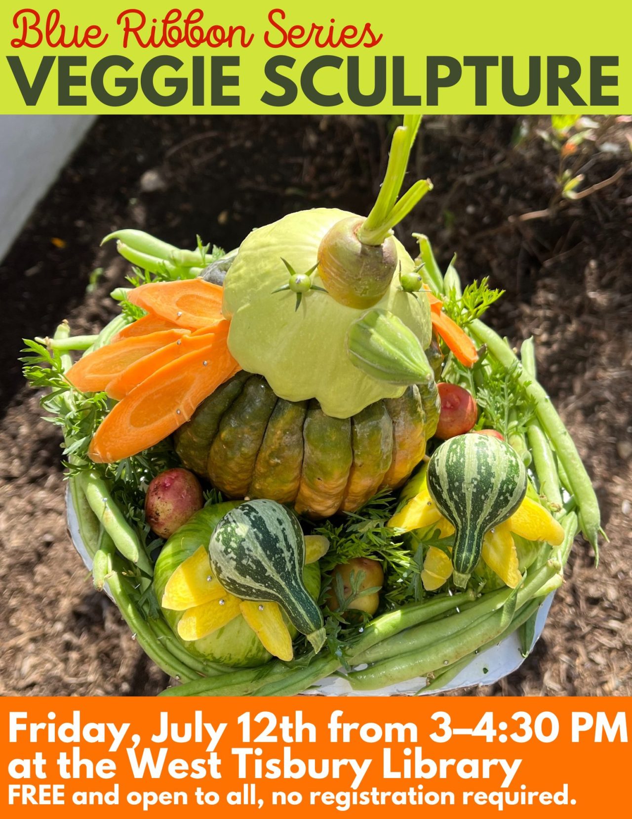 Blue Ribbon Series Veggie Sculptures West Tisbury Public Library