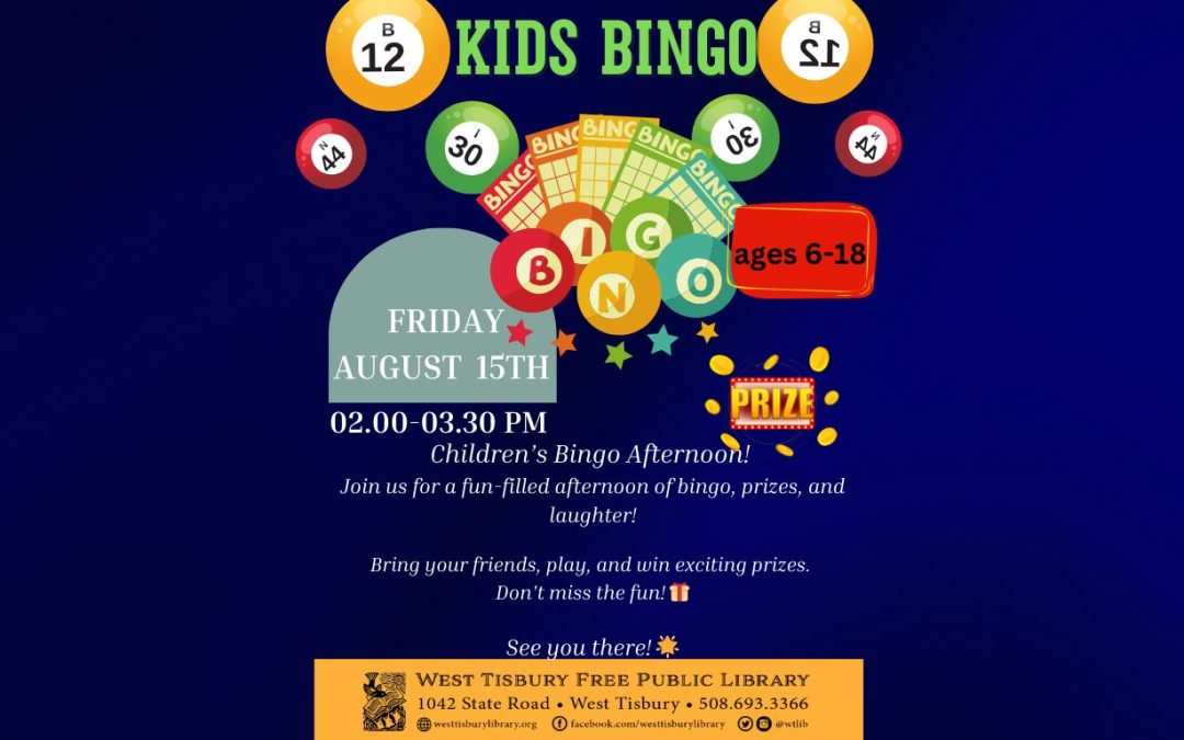 Kids Bingo Bash! Prizes, Fun, and Excitement Await!