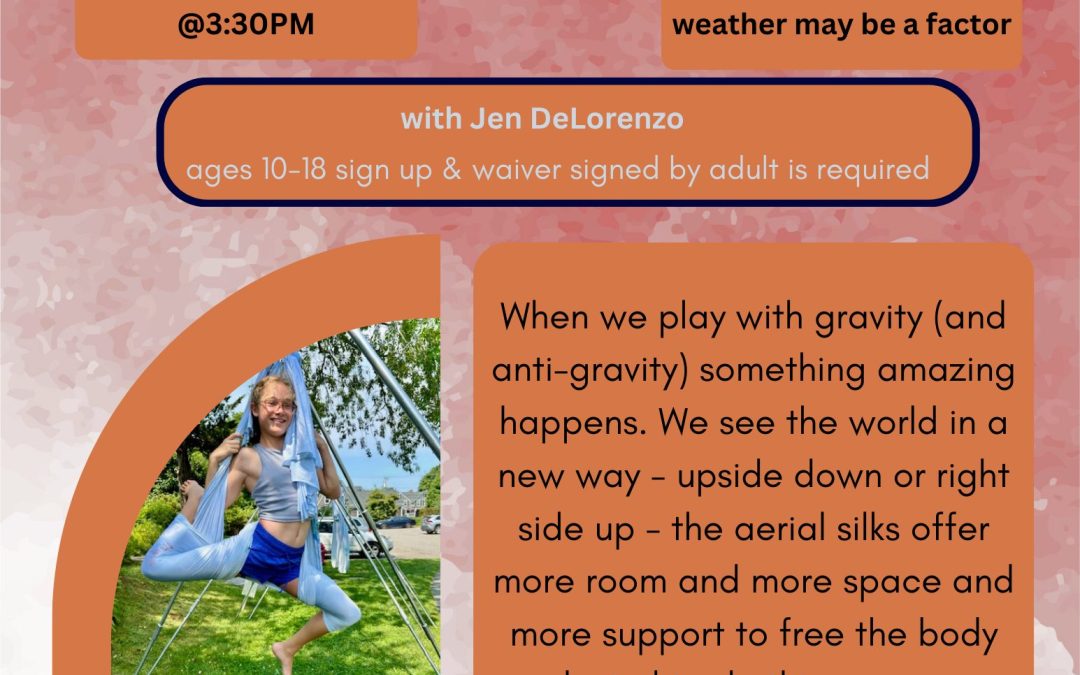 Afterschool Aerial Yoga class – ages 12-18y