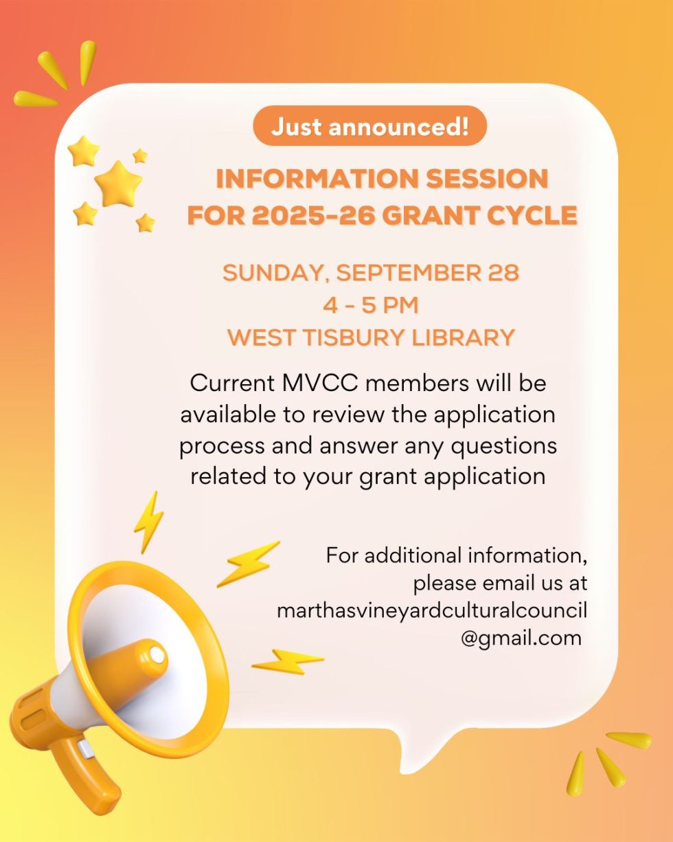 MV Cultural Council Info Session West Tisbury Public Library