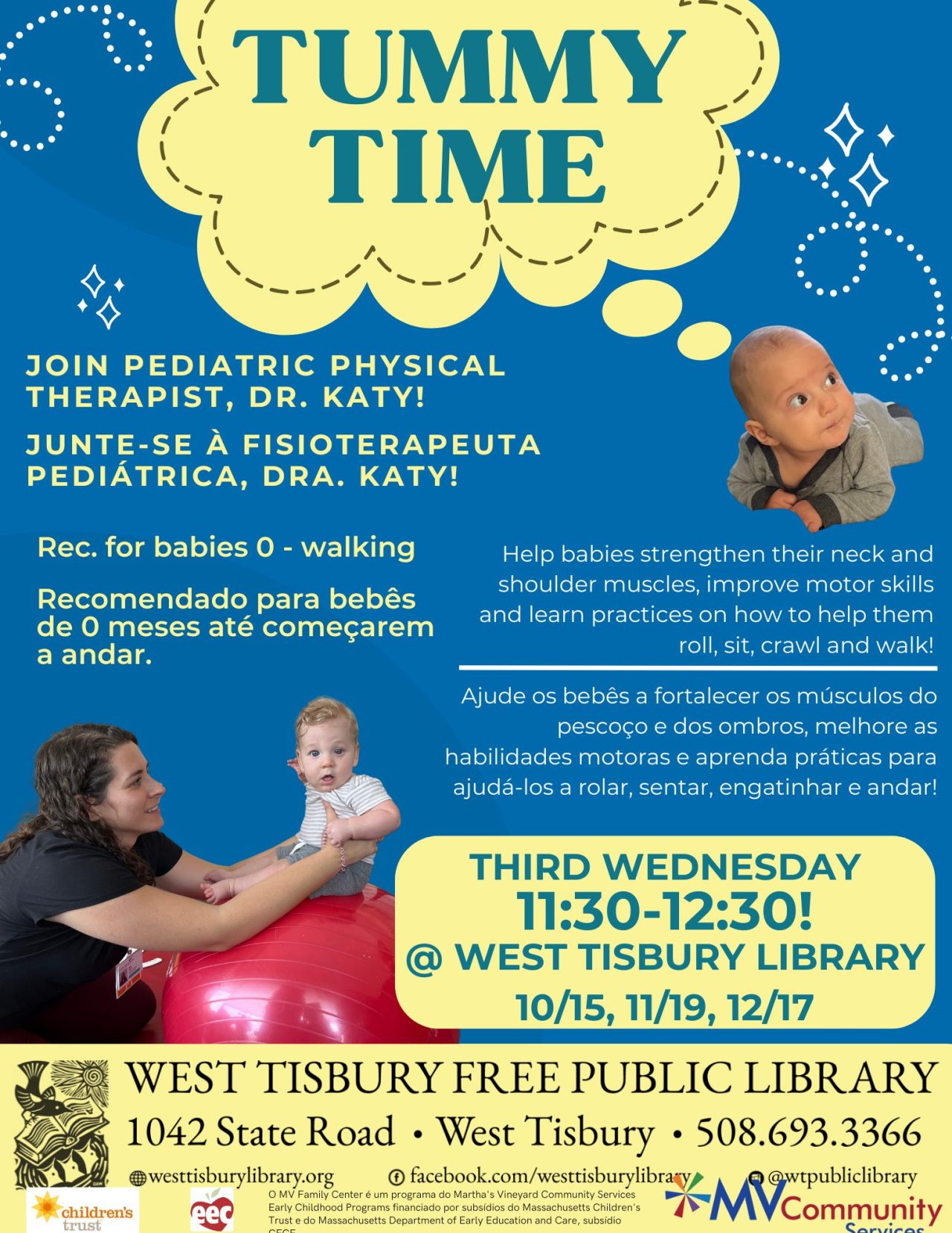Tummy Time for Babies West Tisbury Public Library