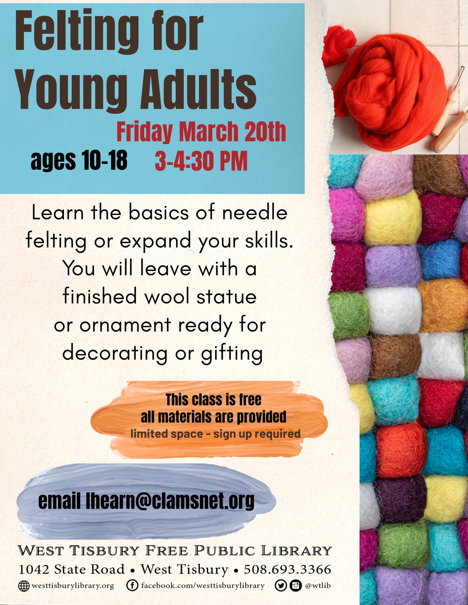 needle felting for teens and tweens