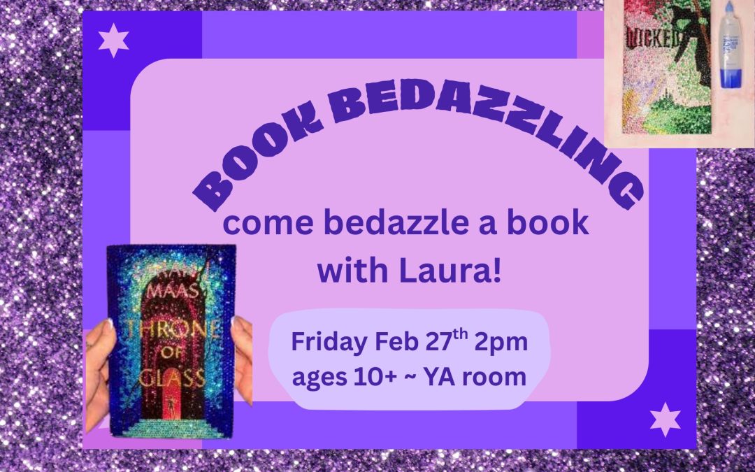 Book Bedazzling for teens/tweens (10+)