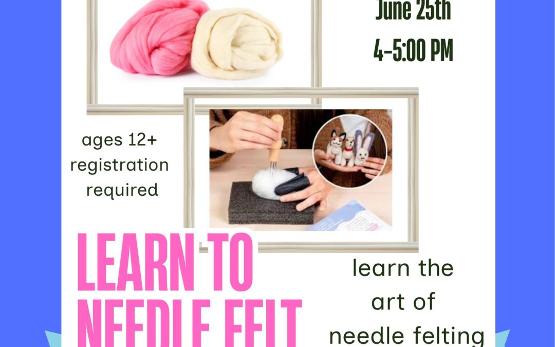 Needle Felting for beginners ages 12+