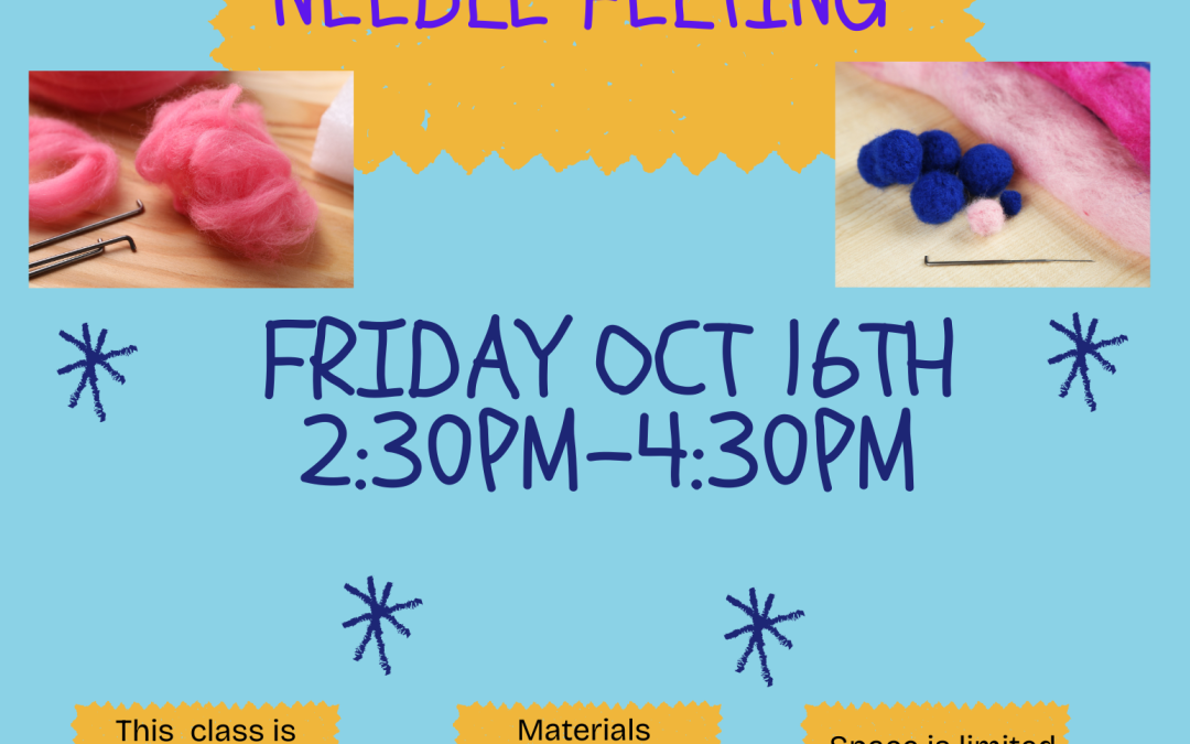 Beginner Needle Felting Class – Adult