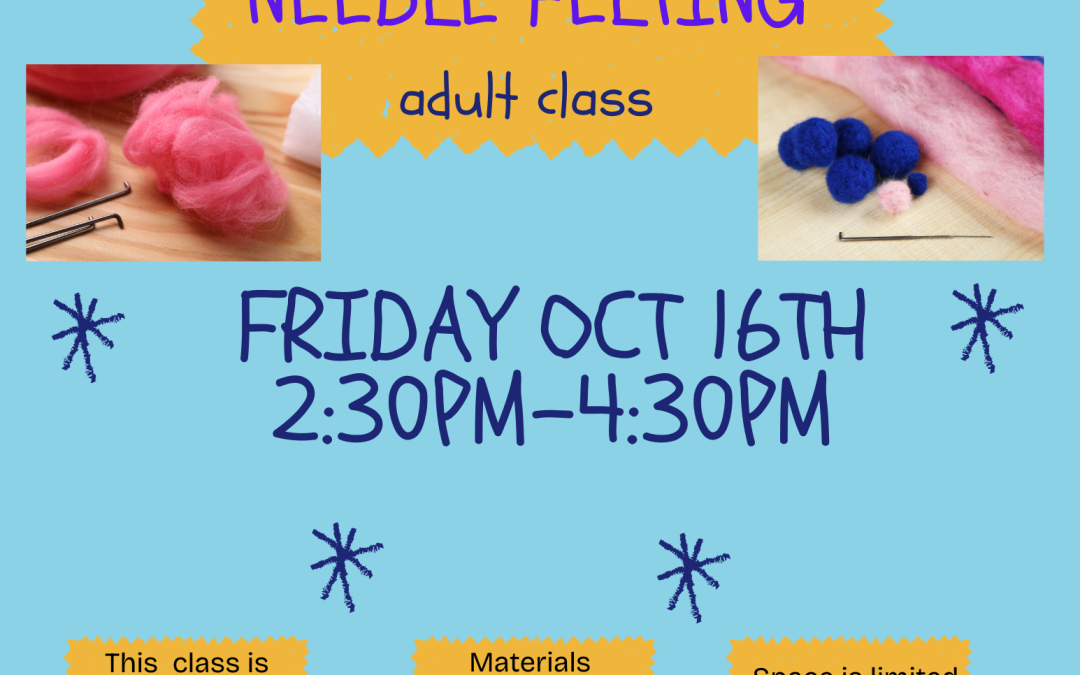 Beginner Needle Felting Class – Adult
