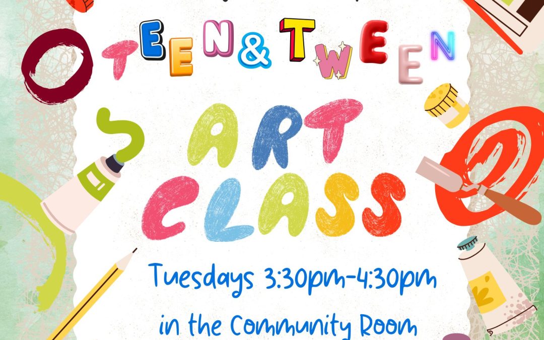 Drop in for our Teen and Tween Art & Craft Class