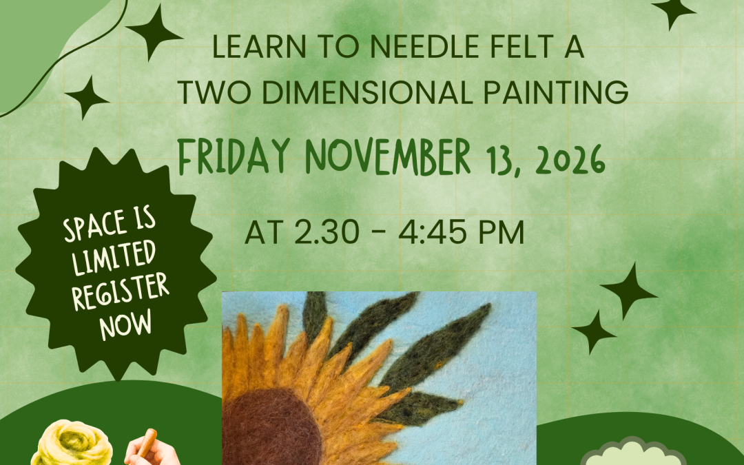 2D Needle felting workshop – registration is required