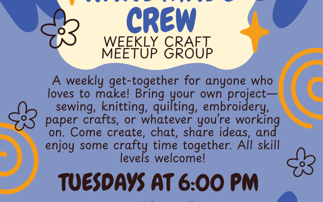 Monthly craft meetup group